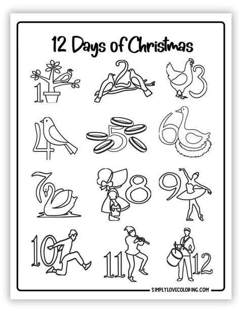 Days Until Christmas Coloring Pages