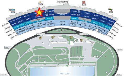 Daytona 500 Seating Chart