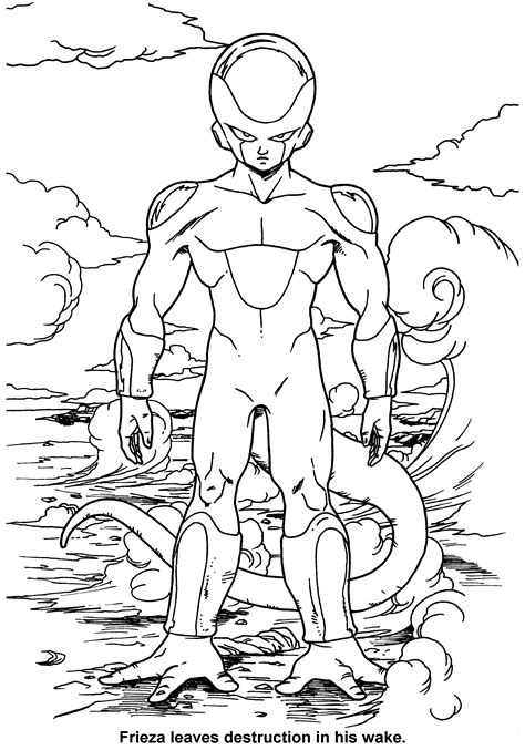 Dbz Printable Coloring Pages