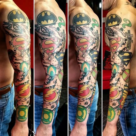 Joker Heath Ledger Dark Knight DC Comics Tattoo by Steve