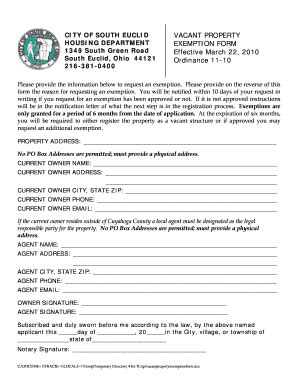 Unlock the Key to Property Tax Exemptions with DC's Vacant Property Exemption Form