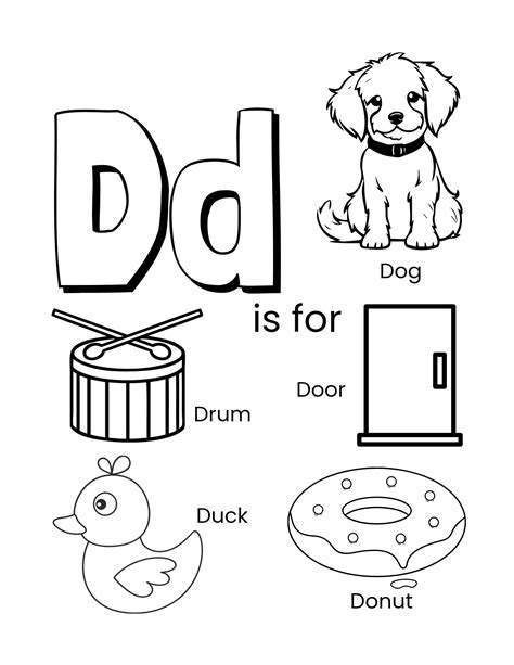Dd Coloring Pages