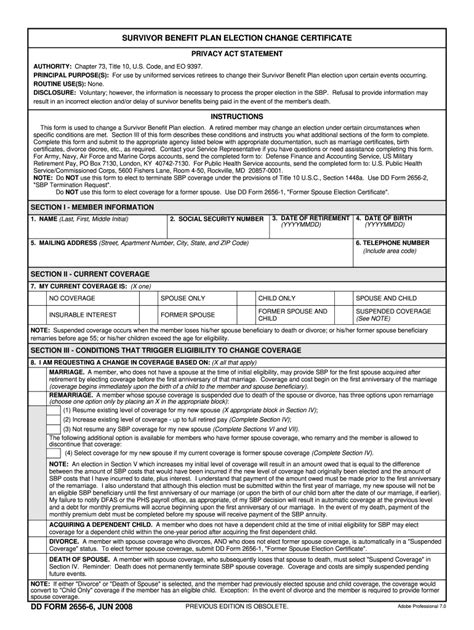 Dd Form 2656-6 Printable