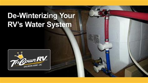 De-winterizing RV Water System