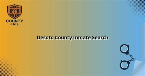 DeSoto County Inmate Search