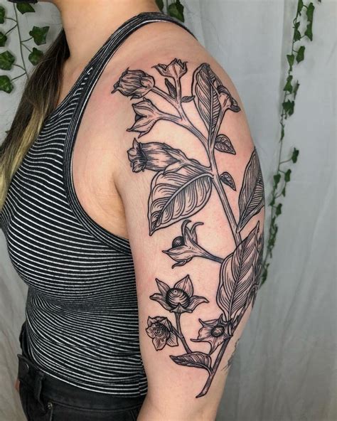 Deadly Nightshade Tattoo