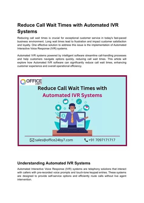 Dealing with Wait Times and Automated Systems