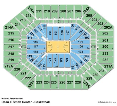 Dean Smith Seating Chart