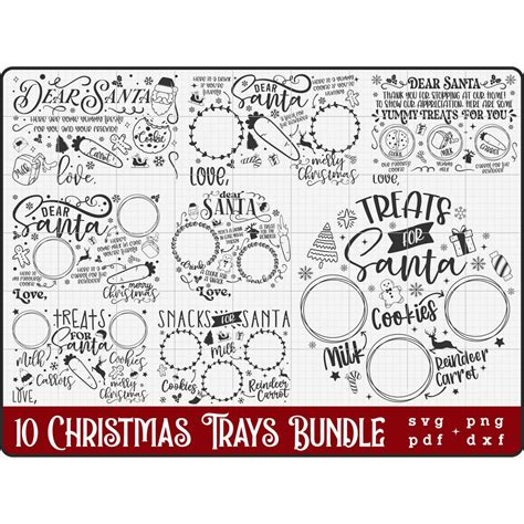 Download Dear Santa Tray Bundle Files DXF Files