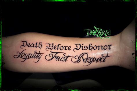 Death Before Dishonor Tattoo Back Best Tattoo Ideas