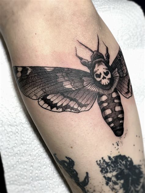 Death Head Hawk Moth Tattoo