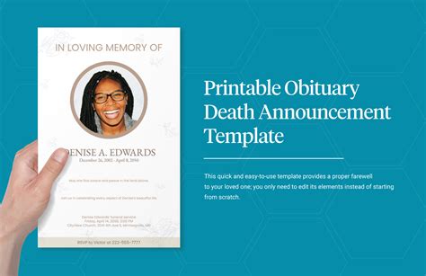 Death Obituary Template
