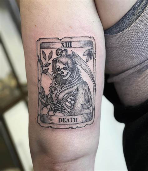 Death Tarot Card Tattoo