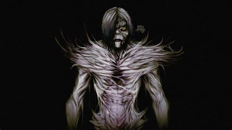 Rem, the Shinigami who follows Misa Amane, holding the Death Note.