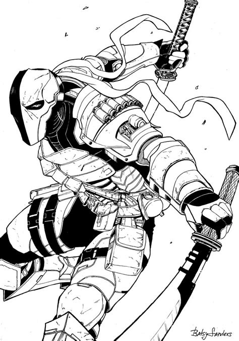 Deathstroke Coloring Pages