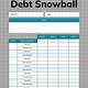 Debt Snowball Excel Template