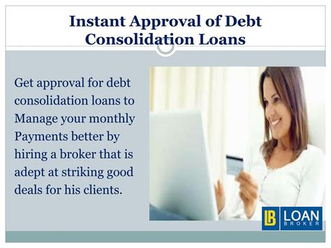 Debt Consolidation Loan Easy Approval