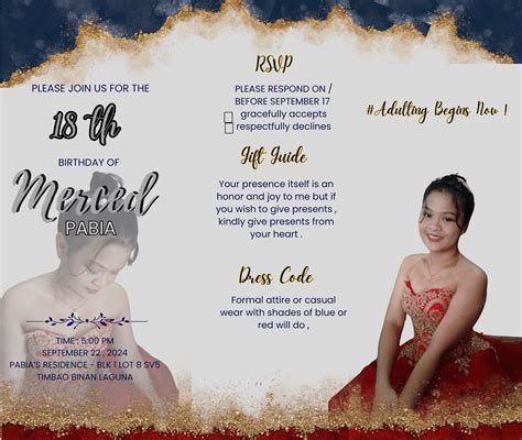 Debut Invitation