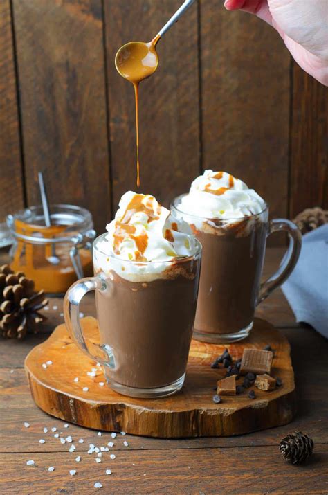 Decadent Salted Caramel Hot Chocolate
