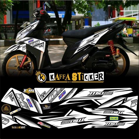 Decal Mio M3 Putih