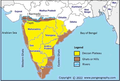 Ancient India Map Deccan Plateau