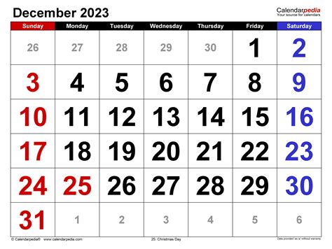 December 2923 Calendar