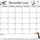 December Printable Calendar