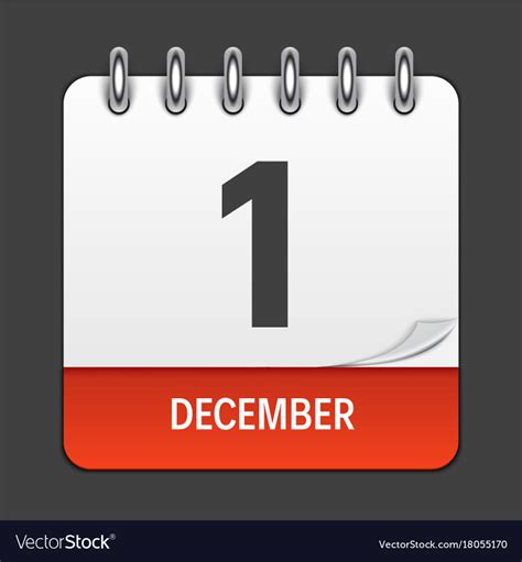 December 1st Calendar