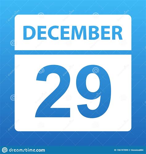 December 29 Calendar