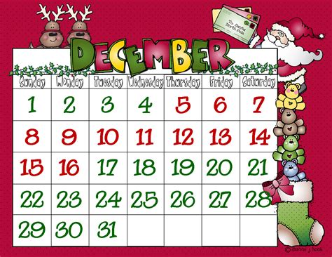 December Calendar Art