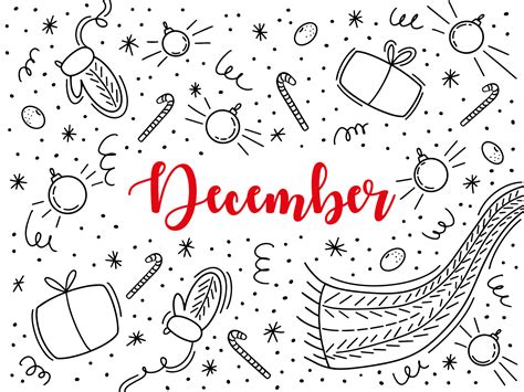 December Calendar Doodles