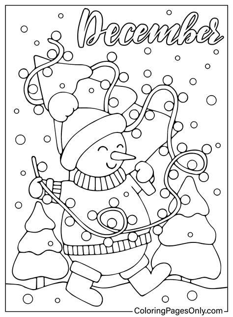 December Coloring Page