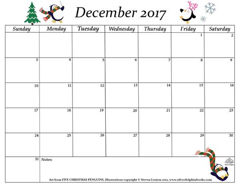 December Printable Calendars