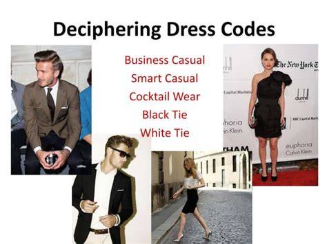 Deciphering Dress Codes