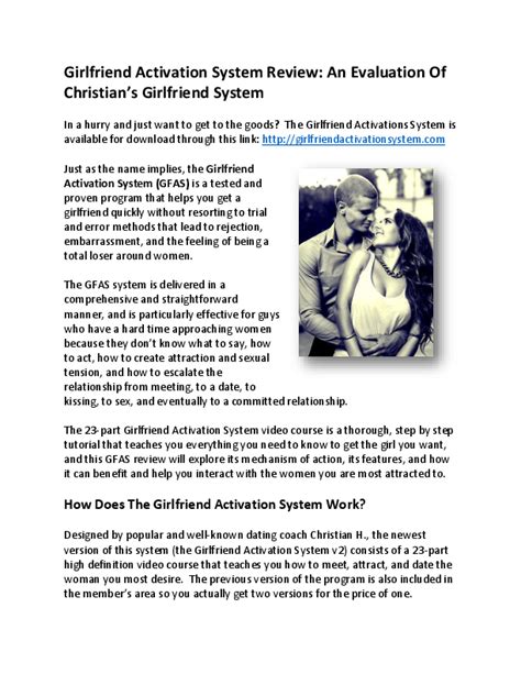 Deciphering the Core Principles of the Girlfriend Activation System PDF