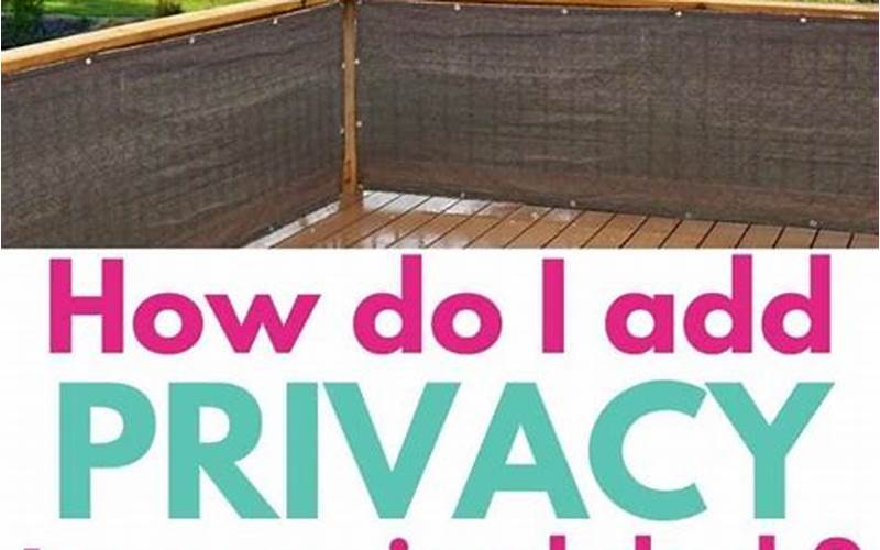 Deck Privacy Fence Pictures: The Ultimate Guide
