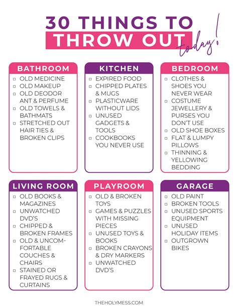 Declutter Printable