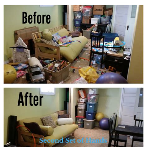 Declutter before organizing
