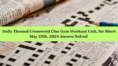 Decoding Common Gym Unit Crossword Clues