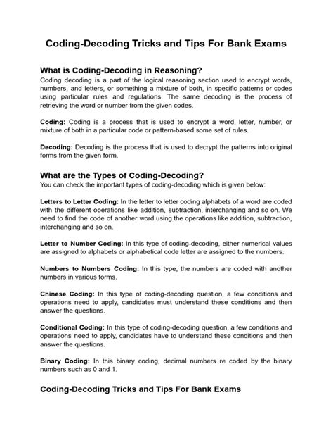 Decoding Different Sections in Bank Exam Question Papers