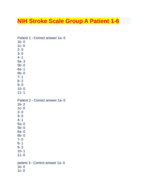 Decoding NIHSS Group A V5 Components