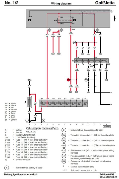 Decoding Wiring Colors and Codes VW Golf V Wiring Diagram