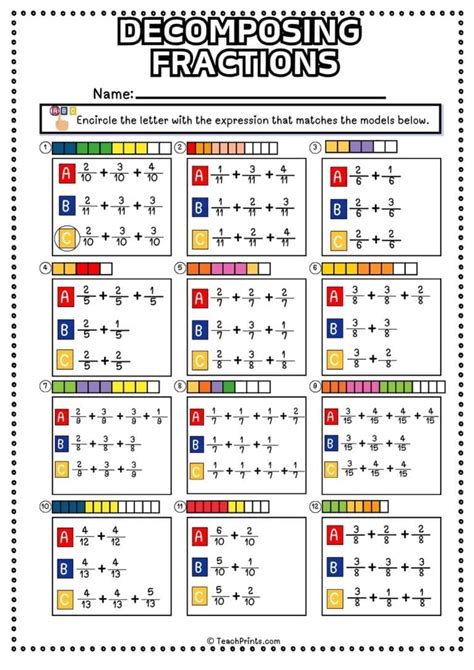 Decomposing Fractions | Math, Elementary Math, math 4th grade | ShowMe