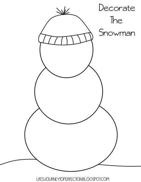 Decorate A Snowman Printable
