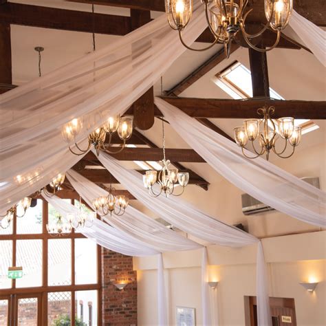 Ceiling Drapes Barn Wedding Venue decorations, Decor, Design