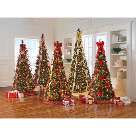 Decorated Artificial Christmas Trees