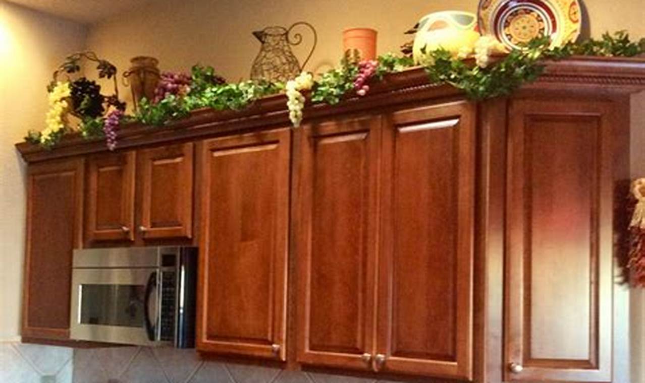 Decorating Above Kitchen Cabinets