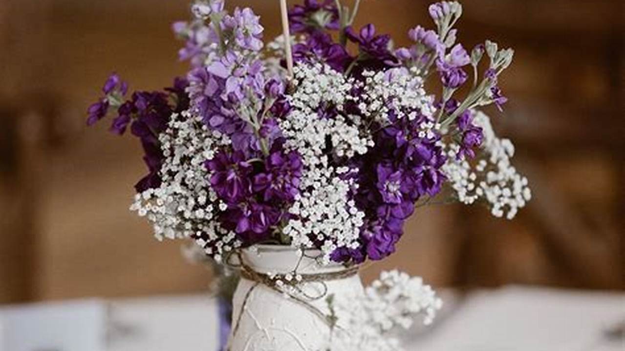 Decorations, Rustic Lavender Wedding Theme