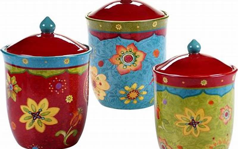 Decorative Canisters On Kitchen Counter
