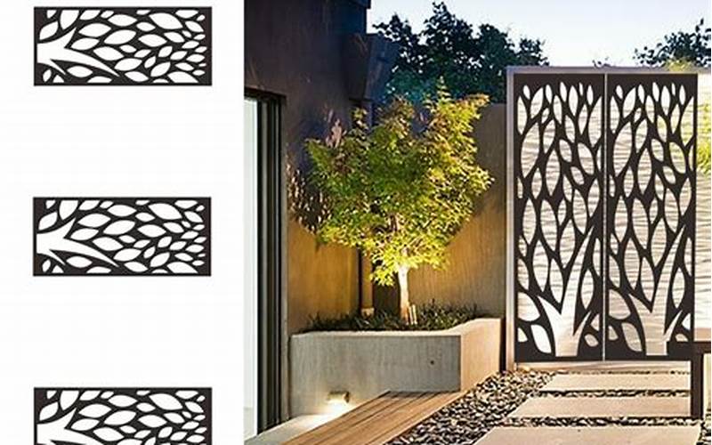 Decorative Outdoor Privacy Fence Panels